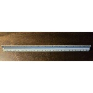 STAEDTLER Mars 987 18-34 Engineer Scale Draft Ruler Germany